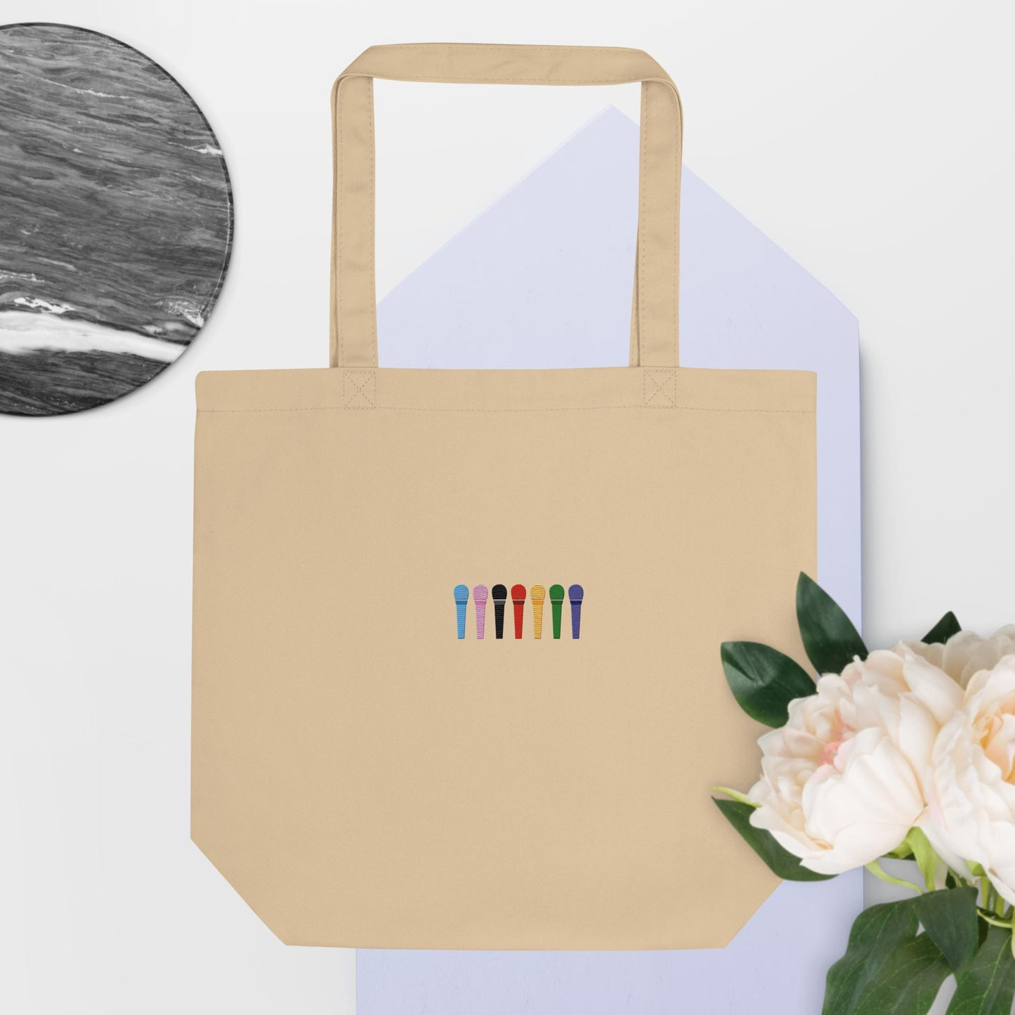 BTS Mic Colors - Embroidered Tote Bag