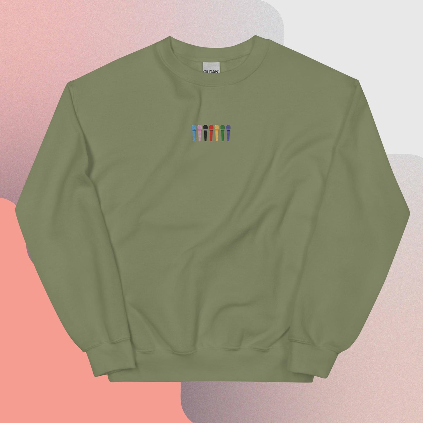 BTS Bangtan Mic Color Embroidered Sweatshirt