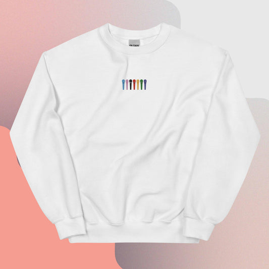 BTS Bangtan Mic Color Embroidered Sweatshirt