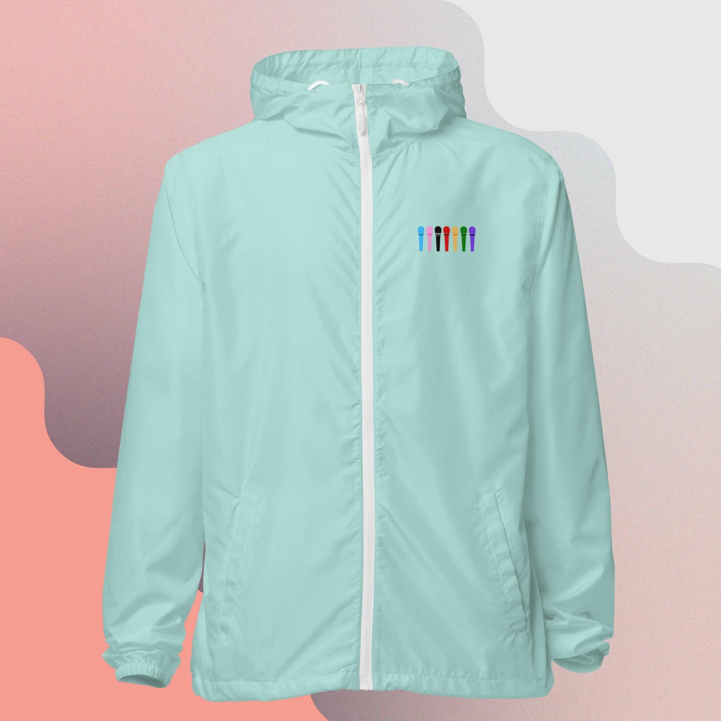 BTS Bangtan Mic Color Windbreaker