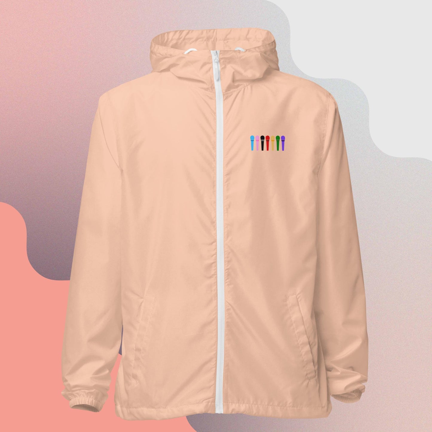 BTS Bangtan Mic Color Windbreaker